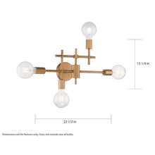 Load image into Gallery viewer, Cusack 4 - Light Dimmable Vanity Light
