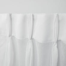 Load image into Gallery viewer, 27&quot; x 96&quot; Cushing Winter White Solid Color Sheer Pinch Pleat Curtain Panels (Set of 2)
