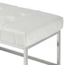 Load image into Gallery viewer, Cutshaw Faux Leather Bench 19.7 x 44 x 17
