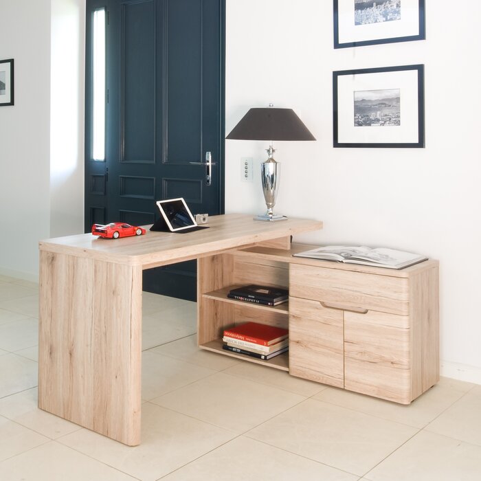 Cuuba Libre L-Shape Desk, 29.92'' H X 55.12'' W X 46.85'' D