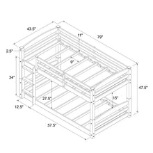 Load image into Gallery viewer, Cvyatko Standard Bunk Bed by Harriet Bee twin
