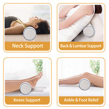 Load image into Gallery viewer, Cylinder Neck Memory Foam Medium Support Pillow
