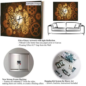 Designart Elegant Modern Sofa Wall Clock