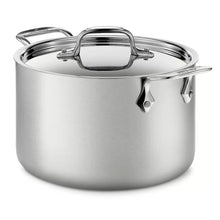 Load image into Gallery viewer, D5 Stainless® Brushed All-Clad Steel Stock Pot with Lid 4qt
