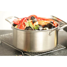 Load image into Gallery viewer, D5 Stainless® Brushed All-Clad Steel Stock Pot with Lid 4qt
