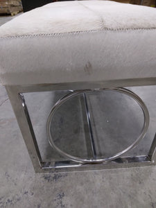 Silver Accent Bench 48-in x 18-in x 17-in
