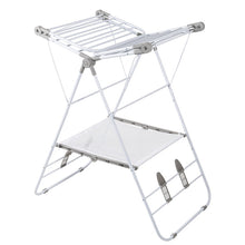 Load image into Gallery viewer, Large Folding Wing Clothes Drying Rack
