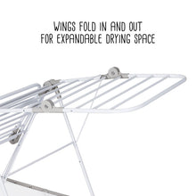 Load image into Gallery viewer, Large Folding Wing Clothes Drying Rack
