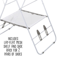 Load image into Gallery viewer, Large Folding Wing Clothes Drying Rack
