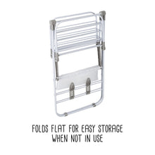 Load image into Gallery viewer, Large Folding Wing Clothes Drying Rack
