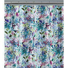 Load image into Gallery viewer, Dahlia 100% Cotton Floral Single Shower Curtain

