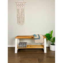 Load image into Gallery viewer, Daigen Solid Wood Shelves Storage Bench
