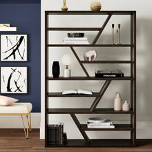 Load image into Gallery viewer, Dailey 70.88&#39;&#39; H x 47.25&#39;&#39; W Geometric Bookcase
