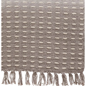 Gray Daisetta Rectangular Table Runner