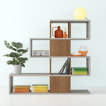 Load image into Gallery viewer, Dakota 43&#39;&#39; H x 47&#39;&#39; W Geometric Bookcase *AS-IS* 7513RR
