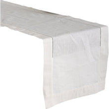 Load image into Gallery viewer, Ecru Dale Hemstitched Table Runner (ND176)
