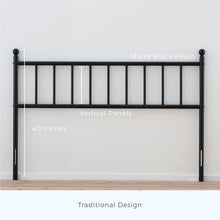 Load image into Gallery viewer, Full Dallas Metal Slat Headboard
