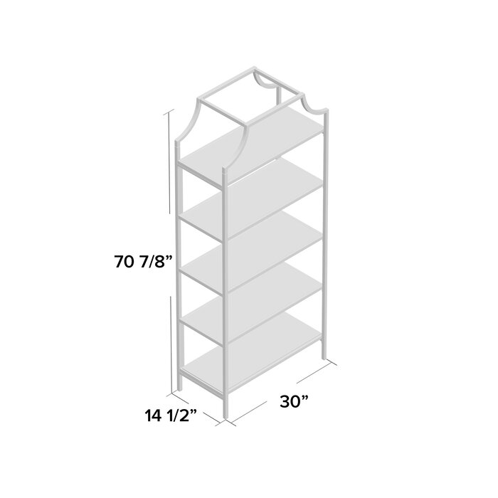 Damon metal etagere hot sale bookcase