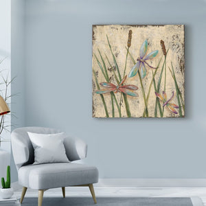 Dancing Dragonflies I by Jade Reynolds - Wrapped Canvas Print (Set of 2) 5831RR