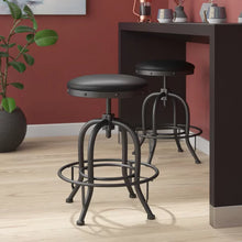 Load image into Gallery viewer, Danita Swivel Adjustable Height Bar Stool, Set of 2 (2 BOXES)
