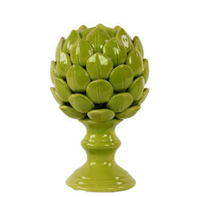 Load image into Gallery viewer, 10&quot; H x 6&quot; W x 6&quot; D Dankrad Porcelain Artichoke on a Pedestal Gloss Sculpture
