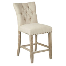 Load image into Gallery viewer, 24&quot; Bar Stool with Cushioned Upholstery (Set of Two) #9563

