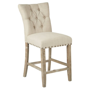 24" Bar Stool with Cushioned Upholstery (Set of Two) #9563