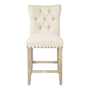 24" Bar Stool with Cushioned Upholstery (Set of Two) #9563