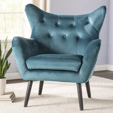 Load image into Gallery viewer, Danney 30&#39;&#39; Wide Tufted Velvet Wingback Chair
