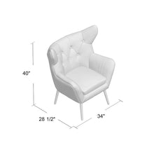 Load image into Gallery viewer, Danney 30&#39;&#39; Wide Tufted Velvet Wingback Chair
