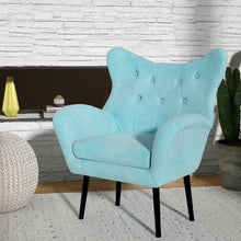 Load image into Gallery viewer, Danney 30&#39;&#39; Wide Tufted Velvet Wingback Chair
