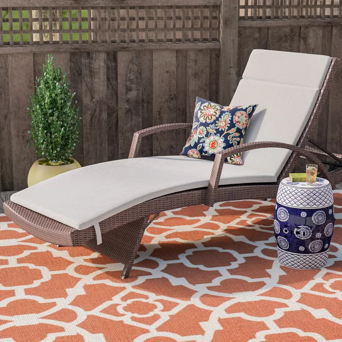 Darby Home Co - Piece Outdoor Seat/Back Cushion 27.5'' W x 79.25'' D