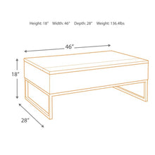 Load image into Gallery viewer, Darci Lift Top Coffee Table with Storage MRM2234
