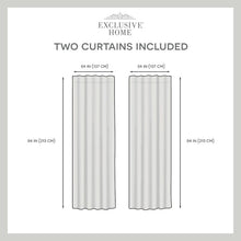 Load image into Gallery viewer, Dare Crescendo Blackout Thermal Rod Pocket Curtain Panels (Set of 2) 7686
