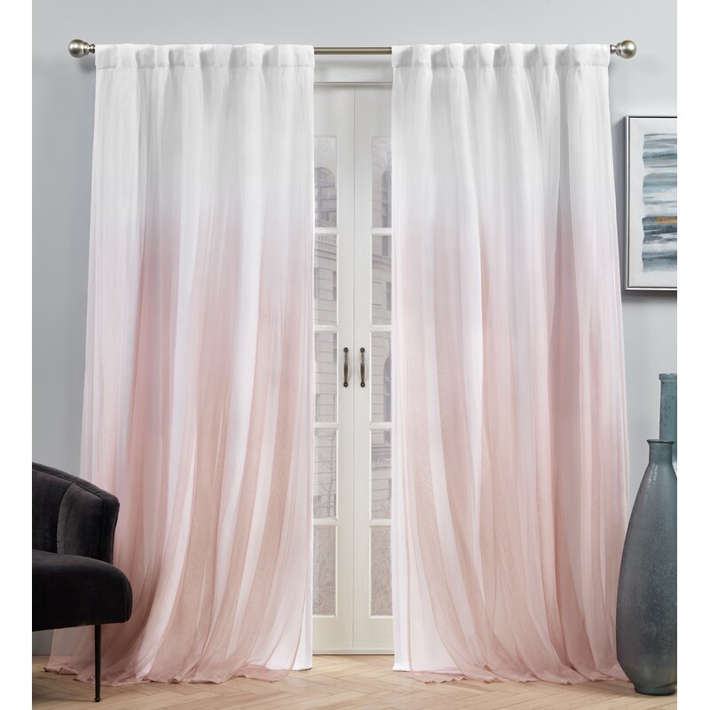 Dare Crescendo Blackout Thermal Rod Pocket Curtain Panels (Set of 2) 2507CDR/GL