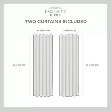Load image into Gallery viewer, Dare Crescendo Blackout Thermal Rod Pocket Curtain Panels (Set of 2) 52&quot; x 84&quot;
