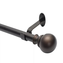 Load image into Gallery viewer, 28&quot;-48&quot; Antique Bronze Darion Adjustable Single Curtain Rod
