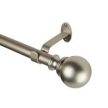 Load image into Gallery viewer, 28&quot;-48&quot; Polished Nickel Darion Adjustable Single Curtain Rod (Set of 3) 2611AH
