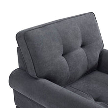 Load image into Gallery viewer, Dark Gray Linen Fabric Calma Chaise Lounge 6480RR
