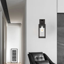 Load image into Gallery viewer, Darnice Aluminum Outdoor Wall Lantern with Infrared Sensor Waterproof

