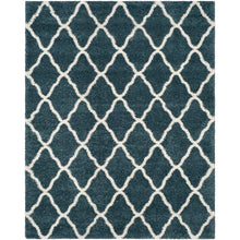 Load image into Gallery viewer, Darrold Geometric Area Rug in Blue/Beige, Rectangle 10&#39; x 14&#39;
