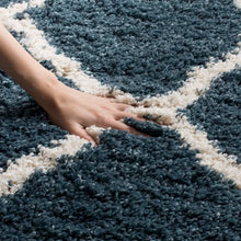 Load image into Gallery viewer, Darrold Geometric Area Rug in Blue/Beige, Rectangle 10&#39; x 14&#39;
