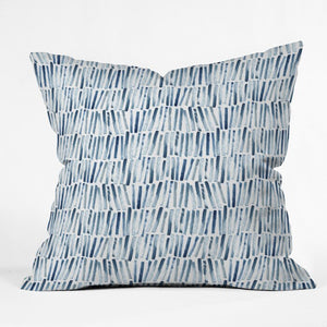 26" x 26" Dash and Ash Strokes and Waves Throw Pillow, (Set of 2)