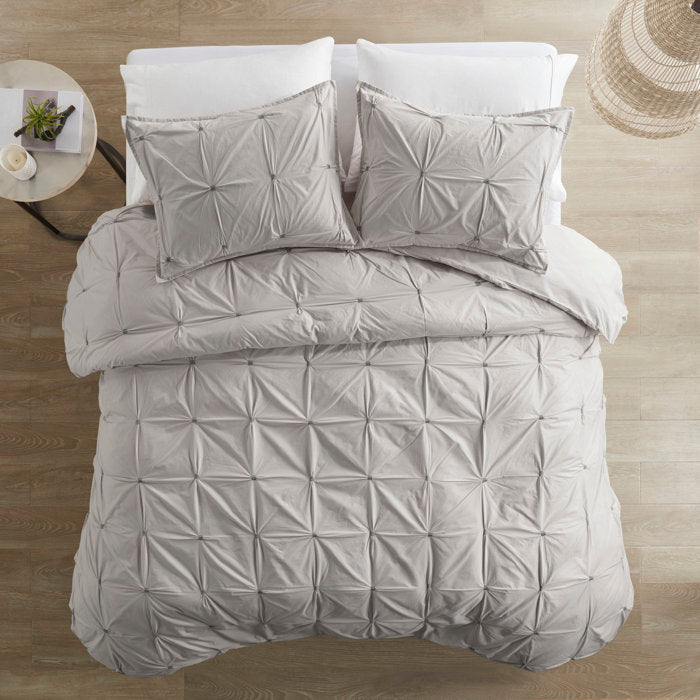 Dasya 100% Cotton Percale Duvet Cover Set