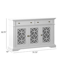 Load image into Gallery viewer, Dauntsey 51.75&quot; Wide 2 Drawer Sideboard White #2044HW
