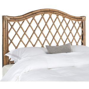 Full Brown Davalos Open-Frame Headboard (Full) #AD303
