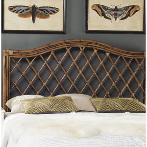 Full Brown Davalos Open-Frame Headboard (Full) #AD303