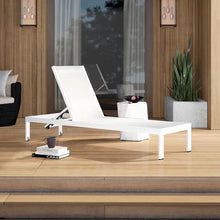 Load image into Gallery viewer, White David 76&#39;&#39; Long Reclining Single Chaise
