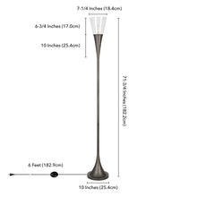 Load image into Gallery viewer, Davisboro 72&quot; Torchiere Floor Lamp
