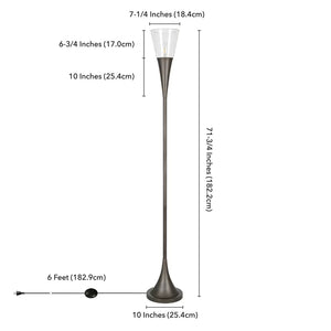 Davisboro 72" Torchiere Floor Lamp